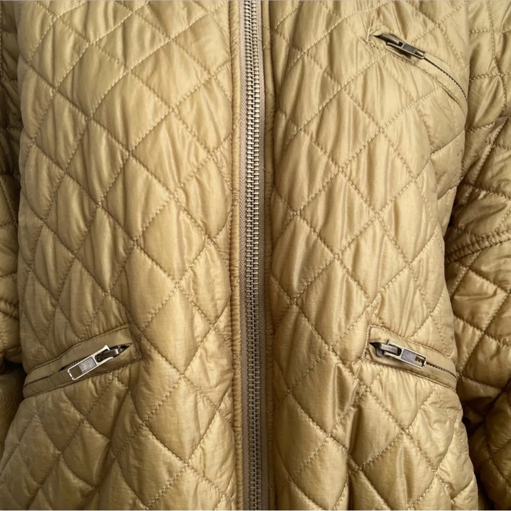 SOLD Free People Moss / Olive Green Easy Quilted Oversized Jacket Size Small - Picture 3 of 11